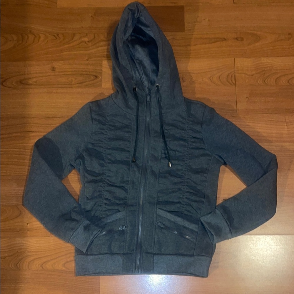 Women's Gray Zip Up Hoodie